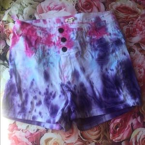 Tie die shorts